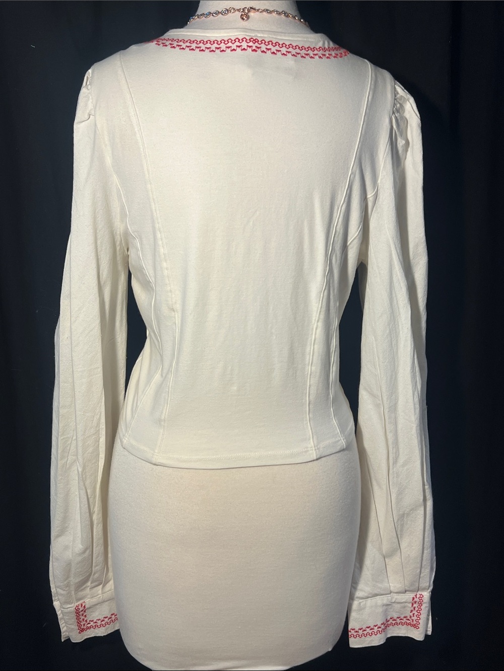 Free People Mada fitted peasant blouse-NWT - Picture 9 of 16
